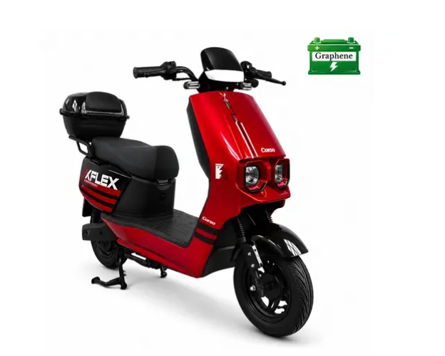 Купить Електричний мопед Corso Flex FL-977328 1500W 72V 35Ah (Червоний)  Фото 2