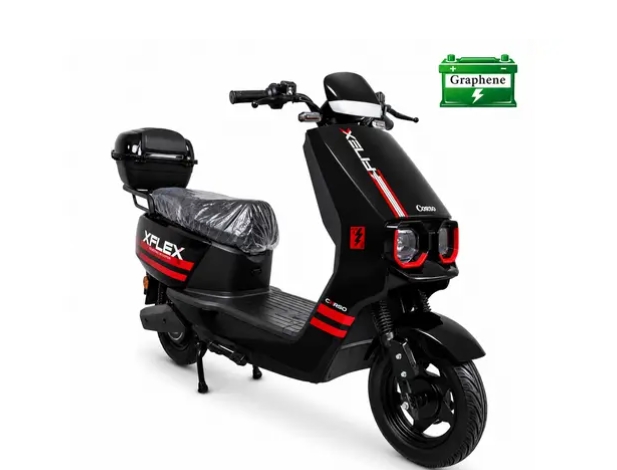Купить Электрический мопед Corso Flex FL-239072-1 1500W 72V 35Ah (Черный)  Фото 3